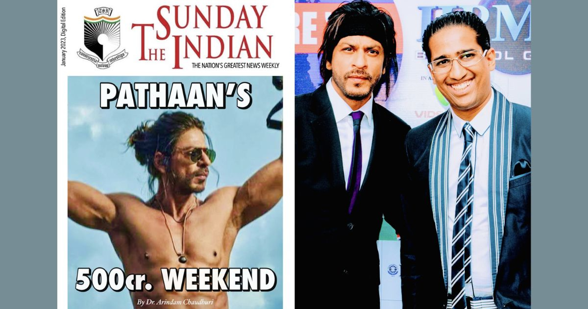 Arindam Chaudhuri predicts Pathaan will have a 500cr worldwide weekend and suggests Shah Rukh Khan should invest money into a China Marketing strategy!